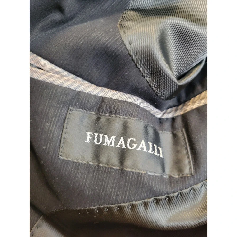 Fumagalli Blazer Sport Coat Classic Professional Business Formal‎ Black Mens 52